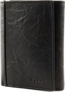 FOSSIL Geldbörse Neel Extra Capacity Trifold Black schwarz