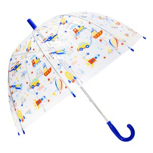 X-brella Kinder Auto & Flugzeug Regenschirm 110 (Einheitsgröße) (Blau)