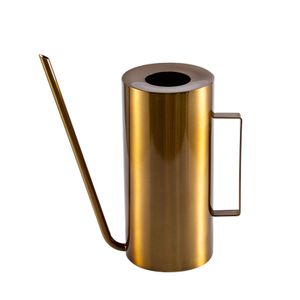 Gewächshaus 1500 ml Wasserkessel Retro zylindrisch langer Mund -Streuling -Topf-Golden