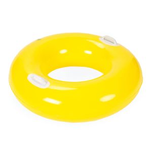 AQUASTIC Aufblasbares Schwimmrad 76cm Durchmesser Für Kinder ab 9 Jahren Dickes Vinylmaterial Farbe Gelb Für Pool See Wasserspiel Für Kinder ASR-076Y