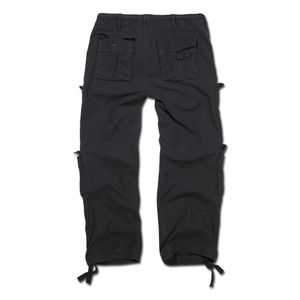 Brandit - Pure Vintage Trouser Schwarz Black Cargohose Outdoor Army Armeehose   Hose Größe M