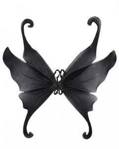 Schwarze Schmetterlings Flügel als Kostümzubehör