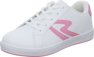 Sneakers Mädchen-Sneaker Weiß-Pink, Farbe:weiß, EU Größe:35