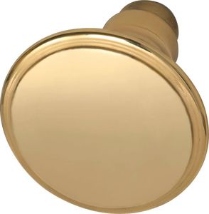Marchesi Knopfdrückerlochteil (Türknauf), flachform ø 55mm, Messing poliert