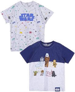 2er-Set:T-Shirt Star Wars Grau 80 cm