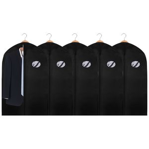 EINFEBEN  5x Kleidersack Kleidersäcke Schutzhülle mit Schuhtasche Kleiderhülle Kleiderschutz Dicker Vliesstoff  mit PE-Folie 100 x 60cm