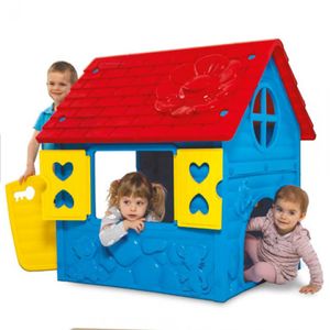 Spielhaus Kinderhaus blau-rot-gelb 106x98x90cm bunt (EU Ware)