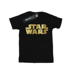 Star Wars - "Gold Logo" T-Shirt für Damen BI51477 (XXL) (Schwarz)