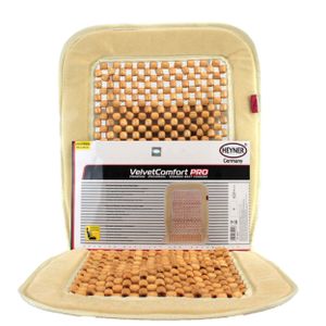 HEYNER® Drewniany pokrowiec na siedzenie Retro BEIGE Classic Kompatybilny z VW T1 T2 T3 T4 T5 T6 Bus Van Camping Roadtrip