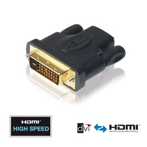 PureLink PI010 PureInstall Serie er High Speed DVI/HDMI-Adapter (DVI-D Stecker (24+1) auf HDMI A Buchse)
