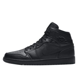 Nike AIR JORDAN 1 MID SHOE BLACK/BLACK-BLACK BLACK/BLACK-BLACK 42.5