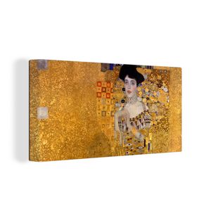 OneMillionCanvasses® - Maľba na plátne - Obraz na plátne Nástenná maľba na plátne - Portrét Adèle Bloch-Bauerovej I - maľba, Gustav Klimt - 80x40cm -