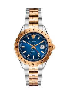 Versace Herren Uhr Armbanduhr Edelstahl Hellenyium GMT V11060017