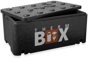 THERM BOX Styroporbox Mittel 20-Liter Isolierbox Thermobox Warmhaltebox Kühlbox Thermobehälter 20BL Innen: 45x25x17cm
