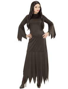 Gothic-Kostüm für Damen Hexenkostüm Halloweenkostüm schwarz