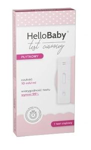 HelloBaby Test ciążowy płytkowy, 1 sztuka
