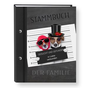 Stammbuch der Familie Dog Wanted Stammbücher A4 Familienstammbuch Hochzeit Trauung Stammbaum Comic Lustige Stammbücher