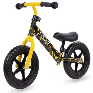 Kinder Laufrad Fahrrad Laufen Lauflernrad Jungen Kidwell Rebel Yellow