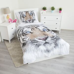 Biely tiger - Posteľná bielizeň - Súprava 135/140 x 200 cm