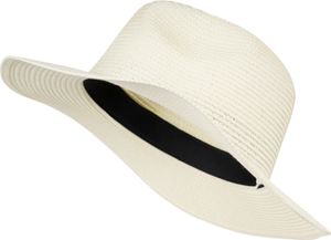 styleBREAKER Damen Panama Sonnenhut, Strohhut, Schlapphut, Faltbarer Knautschhut, Sommerhut, Fedora Hut 04025041