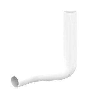 SANIT Spülbogen - 80 mm links versetzt  - für WC-Spülkasten - PVC weiß