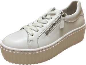 Gabor Shoes Sneaker Low - Weiß Glattleder Größe: 40 Normal