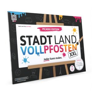 Stadt Land Vollpfosten® Picasso Edition – "Jeder kann malen." | A3 Spielblock