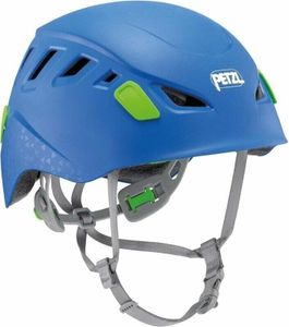 Petzl Picchu - Kinderhelm mit erhöhtem Kopfschutz zum Klettern und Radfahren, Farbe:blau