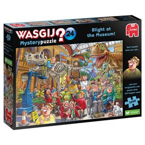 Jumbo Spiele 1110100014 Wasgij Mystery 24 Blight at the Museum! 1000 Teile Puzzle