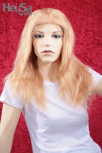 Blonde Perücke Echthaar Frauenperücke echtes Haar 36 cm indisches Haar