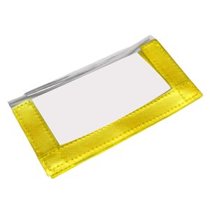 Angel-Aufbewahrungstasche, transparente Nylon-Köder-Köder-Jackentasche für Outdoor-Sportarten-Gelb,Größe:S
