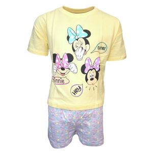 Schlafanzug kurz Disney Minnie Mouse Gelb 104 cm