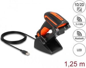 DELOCK Industrie Barcode Scanner 1D/2D für 2,4GHz o. BT