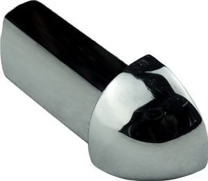 Viertelkreis Edelstahlschiene Profil Fliesenschiene Edelstahl V2A L250cm 10mm Ausseneck glänzend