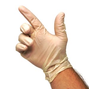 100 Top Glove Top Glove Handschuhe, Latex puderfrei Shield perfect weiss Größe M 95990