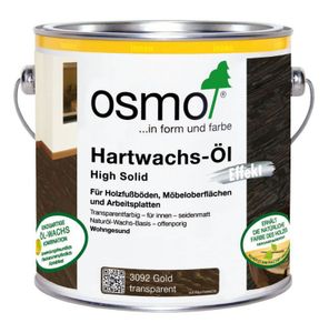 0,75L Osmo Hartwachsöl Hartwachs Öl farbig 3092 gold High Solid Korköl