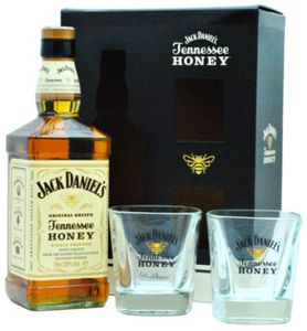 Jack Daniel´s Honey 35% 0,7L (darčekové balenie s 2 pohármi)