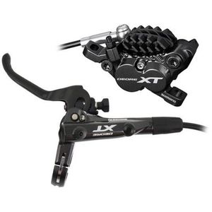 Shimano Scheibenbremsset DEORE XT M8020-L (VR), 4-Kolben, Schwarz