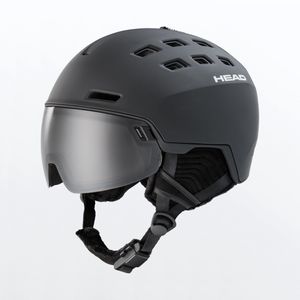HEAD Skihelm Radar 5K black + Spare Lens Herren Ski Helmet Skihelme XL/XXL (60-63 cm) Snowboardhelm mit Visier Wintersport Schutzhelm Winter