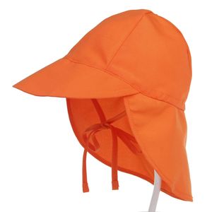 Mädchen Sonnenhut Verstellbarer Hut mit breiter Krempe Sonnenschutz UPF 50 für Baby Mädchen Jungen Säugling Kind（orange）