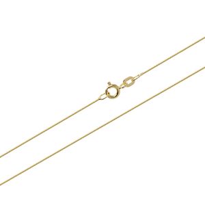 42cm Schlangenkette 585 Gelbgold Halskette Diamantiert Collier 0.7mm 1,85g 9455
