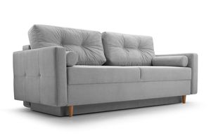 Sofa mit Schlaffunktion Schlafsofa Sofabett 3-Sitzer 213 × 74 × 100 cm Couch DL-Klapp-System Pastella  Queens 21
