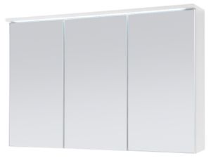 Spiegelschrank Badschrank Spiegel Badhängeschrank Badmöbel "Kirkja I" Weiß / Weiß 100 cm