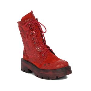 Maciejka Damen Stiefelette in Rot, Größe 39