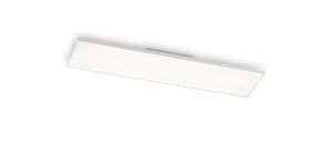 EGLO LED Panel Calemar, Deckenlampe, Deckenleuchte aus Kunststoff und Metall in Weiß, Aufbauleuchte für Büro und Küche, neutralweiß, 100x24 cm