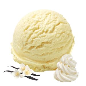 Sahne Vanille Geschmack Eispulver Vegan ohne Zucker Softeispulver 1:3