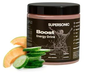 SUPERSONIC Boost Energy Drink Pulver 215 g Melon-Gurke - Koffein Elektrolytgetränk Ohne Zucker