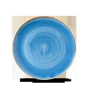 Churchill Super Vitrified Stonecast Cornflower Blue Teller Tief Coup 18,2cm, 12 Stück