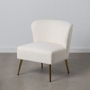 Sessel 72 cm synthetische Stoffe Metall Weiß
