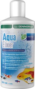 Dennerle Aqua Elixier, 500 ml - Wasseraufbereiter mit Moringa-Extrakt, für fischgerechtes Aquarienwasser
